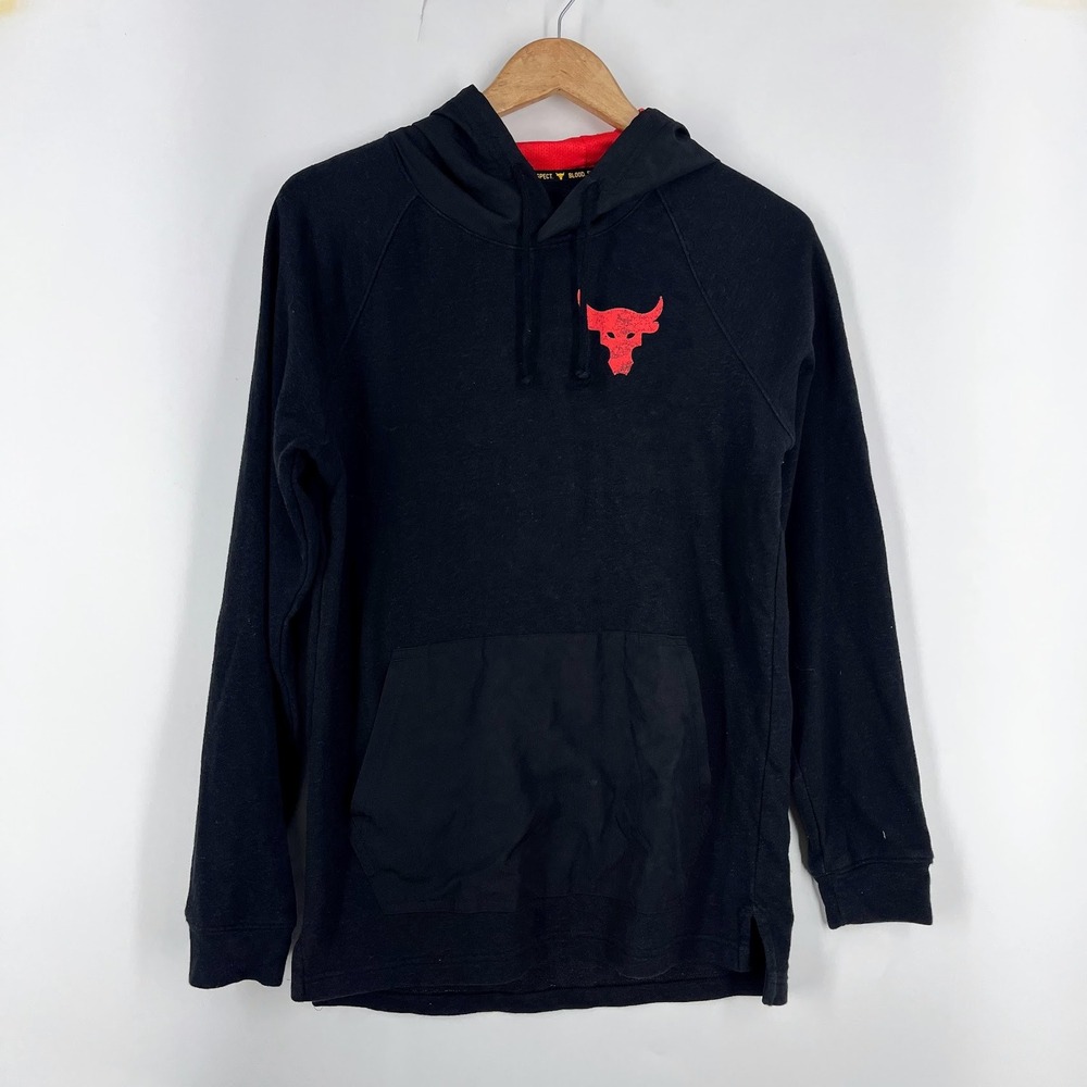 Under Armour Project Rock Mens Same Game Brahma Bull Hoodie Pullover Size S